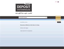 Tablet Screenshot of deposit-systemhouse.com